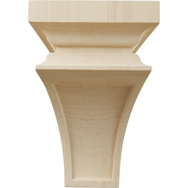 3 1/2W X 3 3/4D X 6H Mini Nevio Wood Corbel, Rubberwood